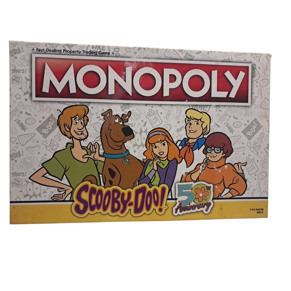 Monopoly Scooby-Doo 50th Anniversary Edition Game 2019 Hasbro Missing Instructio